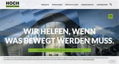 Desktop Screenshot of hoch-hydraulik.de